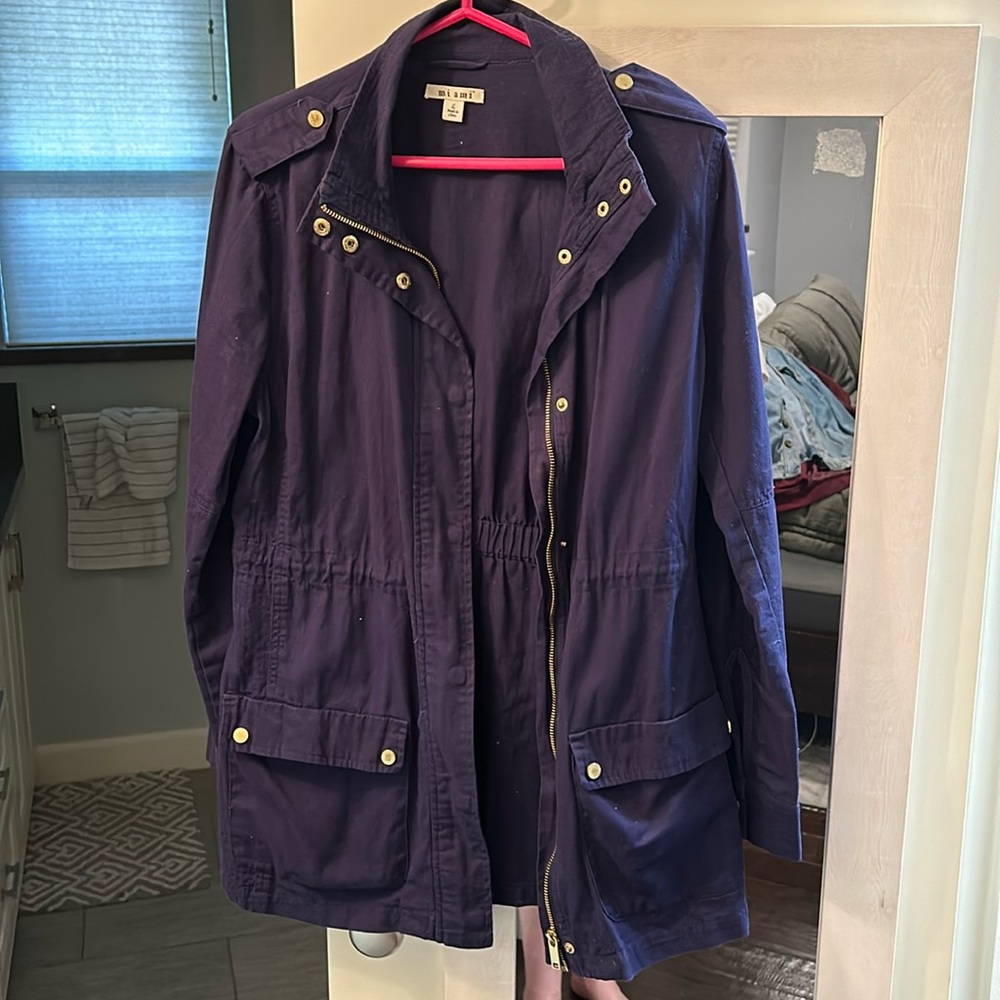 Navy Blue Utility Jacket